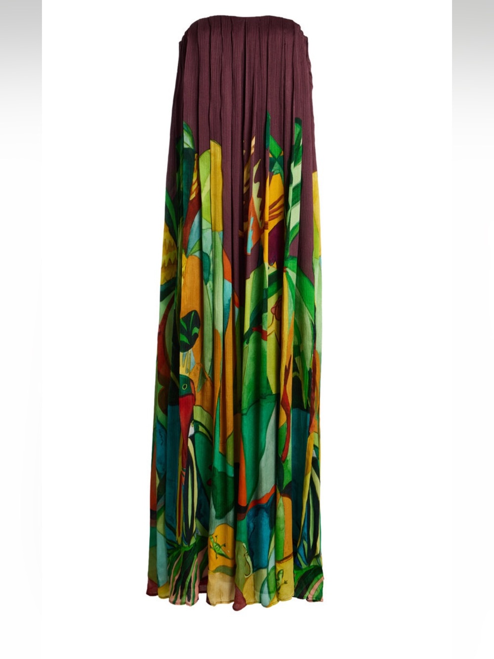 NWT Alemais Mokshini Crinkled Silk Satin Maxi Dress
